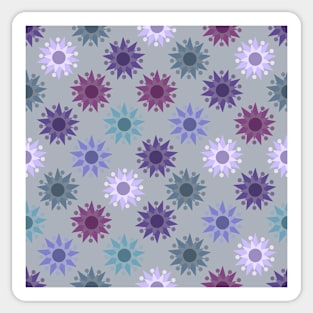 Deco Suns Cool on Grey Repeat 5748 Sticker